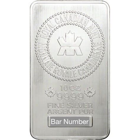 Royal Canadian Mint Silver Bar 10 oz - Global City Bullion