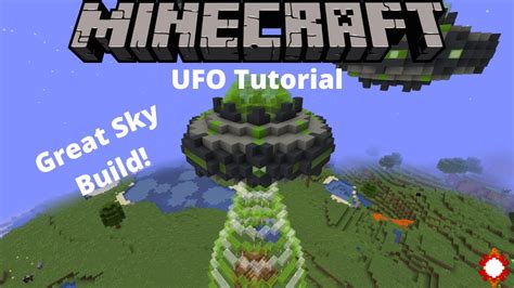 Minecraft How to Build a UFO -Tutorial- - YouTube