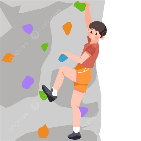 Rock Climbing Climbing Mountain Flat, Rock Climbing, The Climb, To Climb PNG Transparent Clipart ...