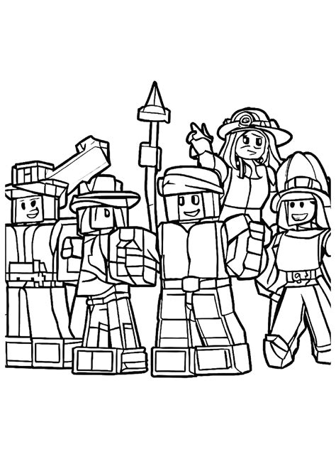 Roblox Character Coloring Pages - Free Printable Coloring Pages