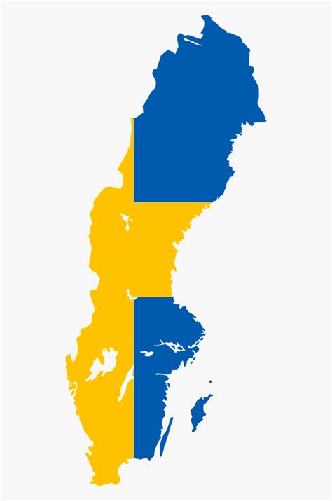 Sweden Flag Map Png , Free Transparent Clipart - ClipartKey