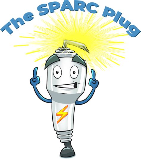 Cartoon Of Spark Plug Pointing To Text "the Sparc - Spark Plug Clipart - Full Size Clipart ...