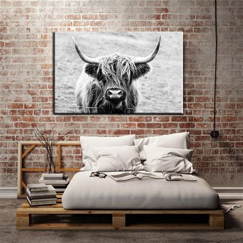 Highland Cow Canvas Wall Art Prints Cow Canvas Art Highland - Etsy