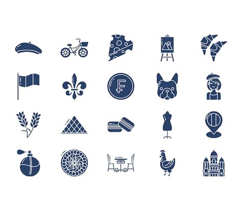 Premium Vector | France country and culture icon set