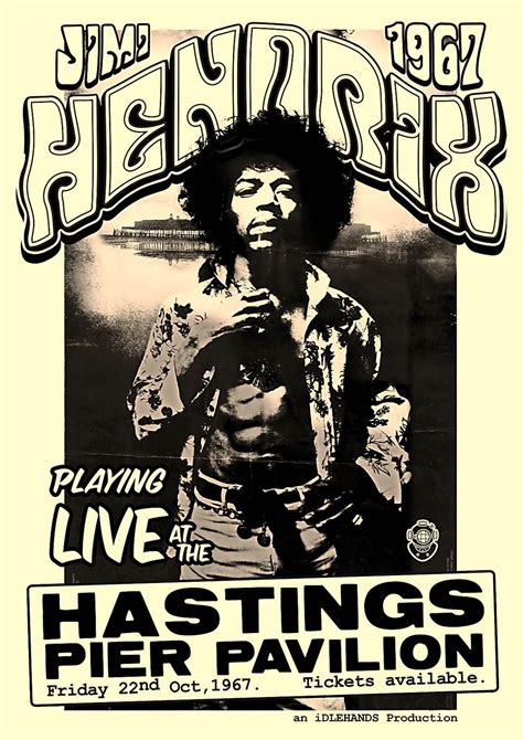 Jimi Hendrix appeared on Hastings Pier in 1967 | Vintage music posters ...