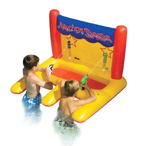 Inflatable Yellow Arcade Shooter Target Swimming Pool Game, 45-Inch in ...