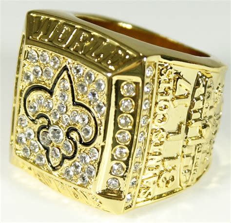 Drew Brees Saints High Quality Replica 2009 Super Bowl XLIV Championship Ring | Pristine Auction