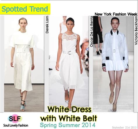 White #Dress with White Belt is a Spotted Fashion #Trend for Spring ...