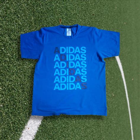 Adidas blue t-shirt 🔸 size L 🔸 free shipping... - Depop