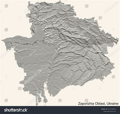 Topographic Relief Map Ukrainian Administrative Area Stock Vector ...