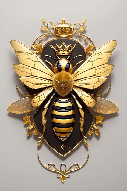 Premium AI Image | The logo presents a queen bee