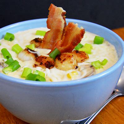 Bacon & Scallop Chowder | The Starving Chef