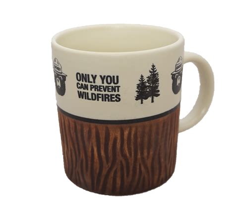 Smokey Bear Mug-Wood