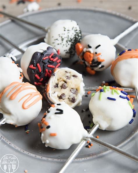 Halloween Cookie Dough Pops – Like Mother, Like Daughter