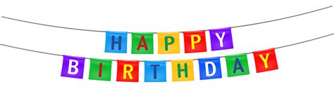 Happy Birthday Streamer PNG Clipart Image | Gallery Yopriceville | Banner clip art, Clip art ...