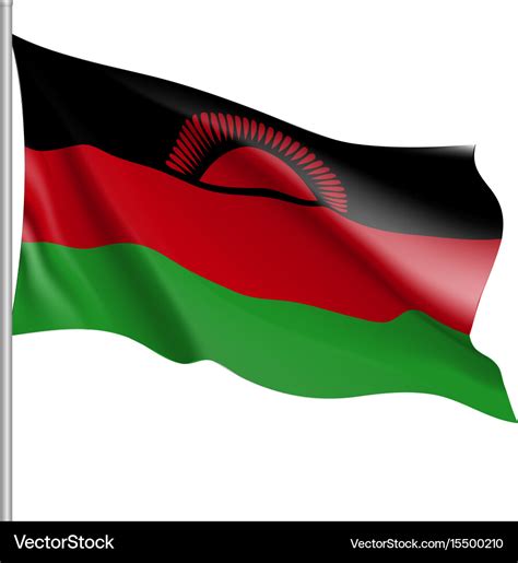 National flag of malawi Royalty Free Vector Image