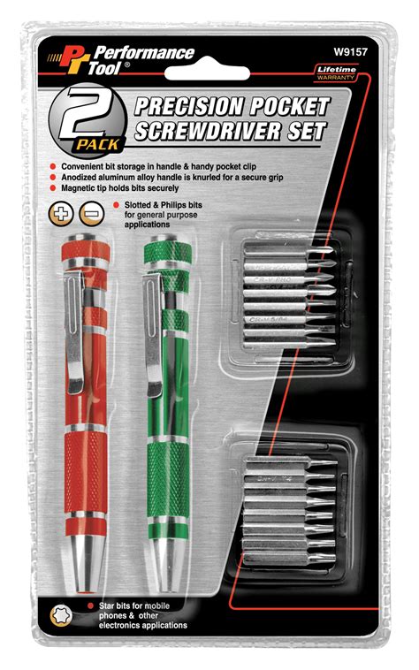 2 piece Precision Pocket Screwdriver - Walmart.com