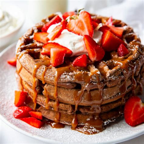 Belgian Chocolate Waffles Recipe - Pumpkin 'N Spice