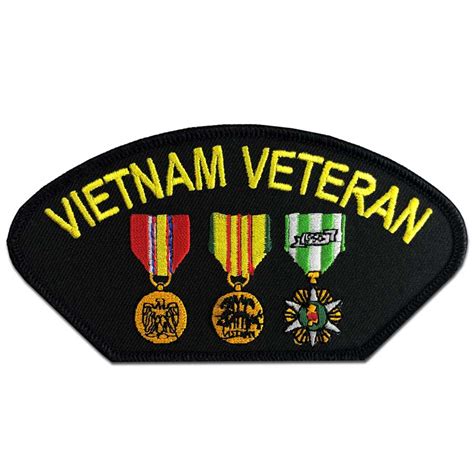 Vietnam Veteran Patch with 3 Medals Graphic - Patches | VetFriends.com