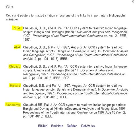 publications - Which google scholar citation format is IEEE standard? - Academia Stack Exchange