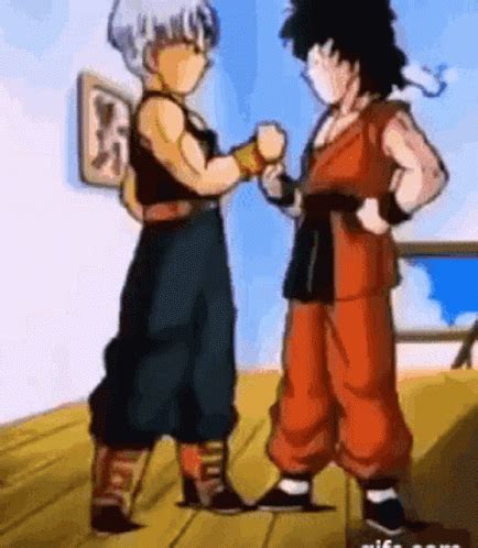 Elbow Bump Goten GIF - Elbow Bump Goten Trunks - Temukan & Bagikan GIF