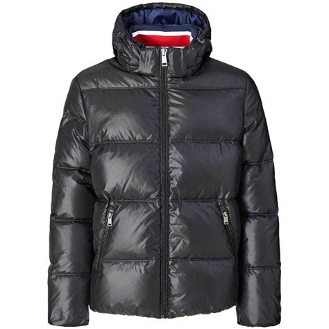 Guess Hooded Down Puffer Jacket - Black M94L42