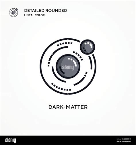 Dark-matter vector icon. Modern vector illustration concepts. Easy to ...