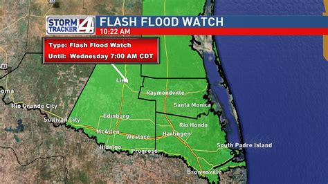 Flash Flood Watch in effect for parts of the Valley | KVEO-TV