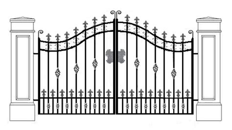 gates standard sizes - Google Search | House gate design, Front gate ...