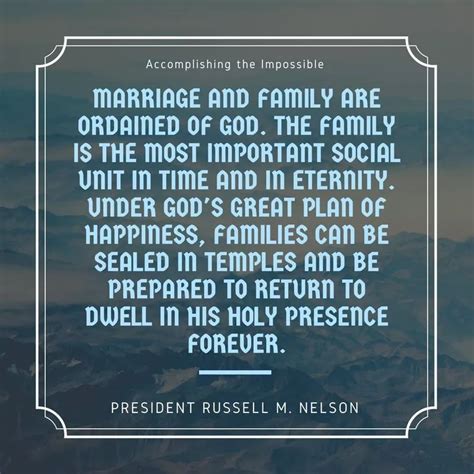 Russell M. Nelson - Family Mormon Quotes, Gospel Quotes, Lds Quotes, Families Are Forever ...