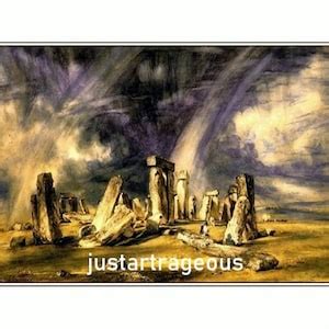 John_constable_stonehenge. 1835, Graveyard, Burial Grounds, Pre-historic Monument, British ...