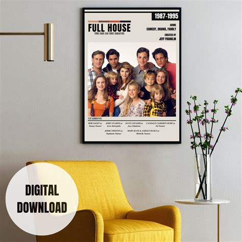 Full House Poster Tv Show Poster Theater Room Decor Wall Art Wall Decor Series Poster Movie ...