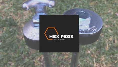 Hex Pegs Drillable Tent Pegs - Just Easier | Snowys Outdoors