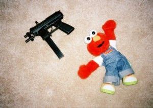 Elmo With A Gun Meme