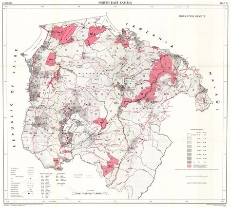 Population Map Of Zambia