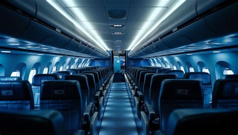 Airplane cabin interior design | Premium AI-generated image