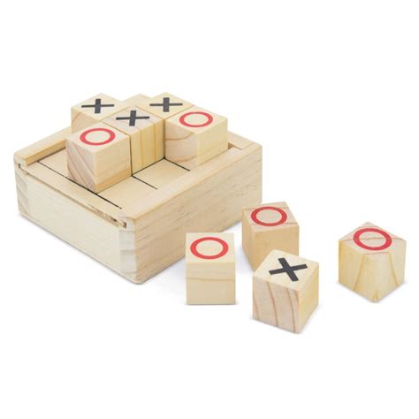 Tres En Raya Con Fichas Y Caja De Madera