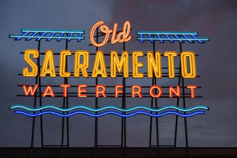 Old Sacramento Waterfront Iconic Sign - Old Sacramento Waterfront