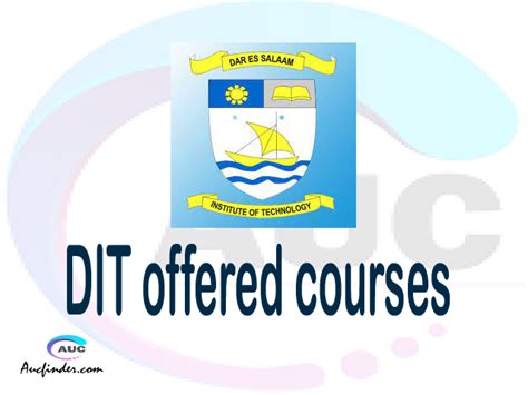 Dar Es Salaam Institute Of Technology Offered Courses 2021