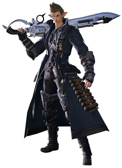 Gunbreaker Render from Final Fantasy XIV: Shadowbringers | Final fantasy, Final fantasy art ...