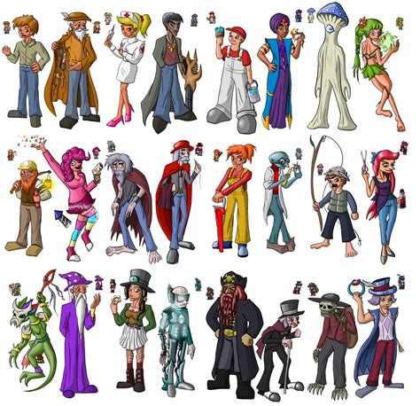 Terraria NPCs by mortimermcmirestinks on DeviantArt