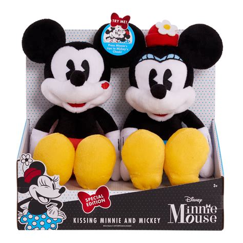 Minnie Mouse Classic Mickey & Minnie Kissing Plush – BrickSeek