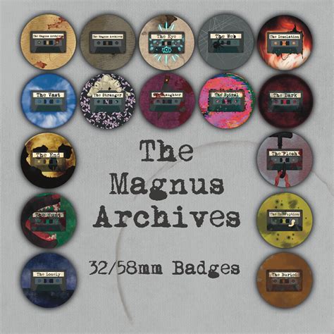 The Magnus Archives The Fears 32/58mm Badges | Etsy