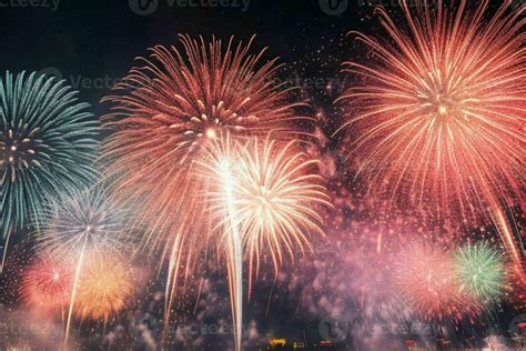 AI generated Fireworks background. Pro Photo 35234799 Stock Photo at ...