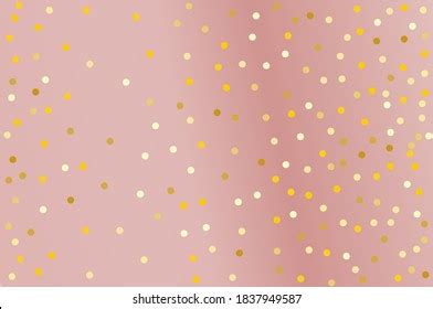 Golden Glitter Confetti On Pink Background Stock Vector (Royalty Free) 1837949587 | Shutterstock