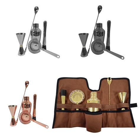 BS043 Bartender Tools with Woven Bag 6-Pieces – MachoChina