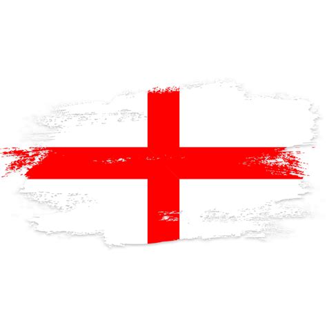 England Flag Transparent Watercolor Painted Brush Clipart, England ...