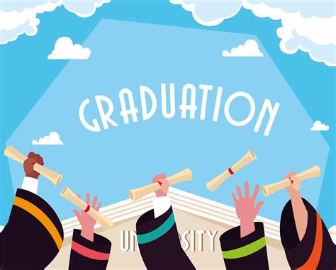 Graduation diploma in celebration design 4416484 Vector Art at Vecteezy