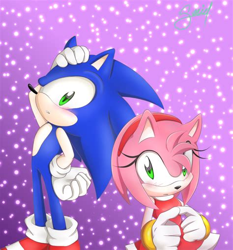 Sonic and Amy [Fan Art] S. Ariel - Illustrations ART street