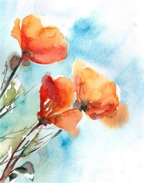 Easy Watercolor Painting Ideas For Beginners Flowers ~ Beginners ...